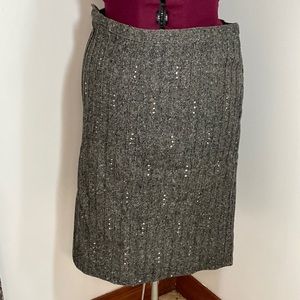 VINTAGE 100% wool gray Sloat & Co skirt pinups rockabilly 50’s 60’s bling
